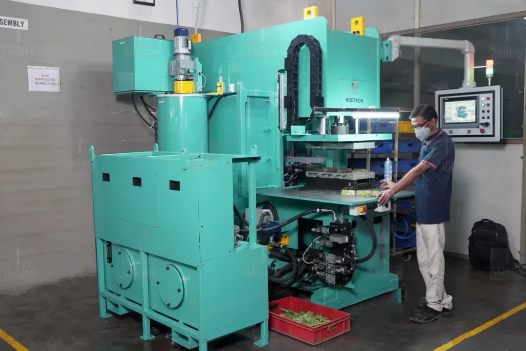 Wax Injection Press at Shilpan Steelcast's Investment Casting Foundry