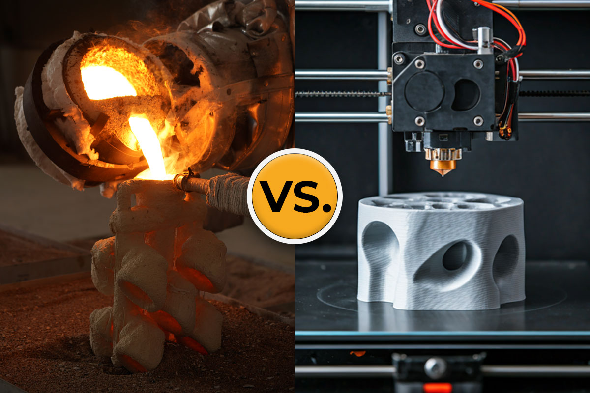 investment casting vs. 3D printing processes