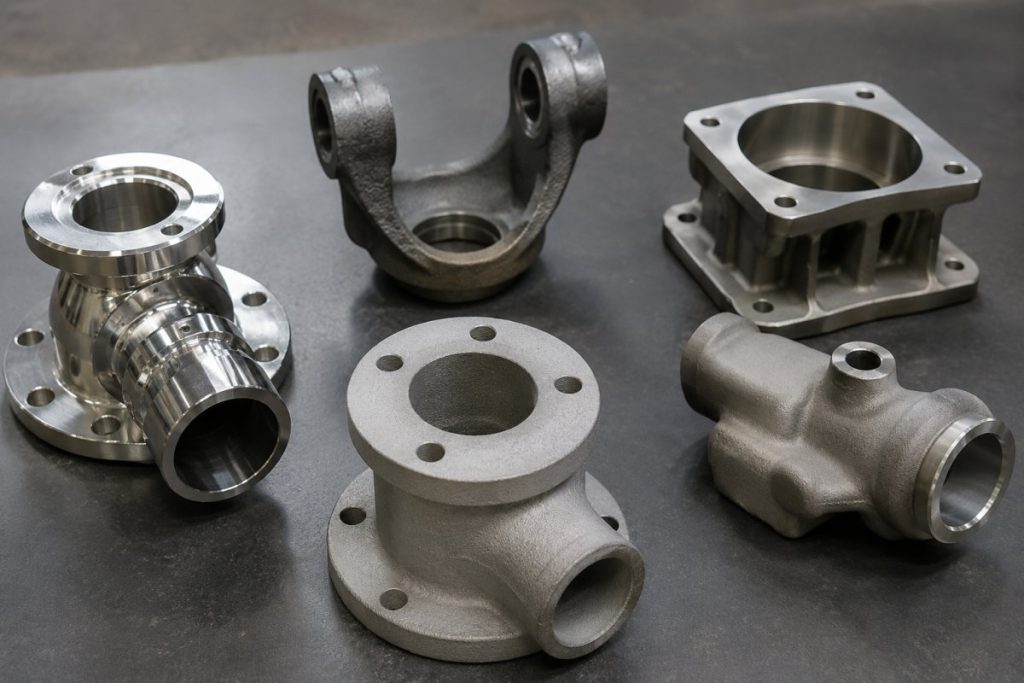 Investment Casting Components with different surface treatments and finishes.
